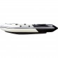 Надувная 4-местная ПВХ лодка Ривьера 3600 НДНД  Килевая (светло-серый/черный)
